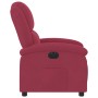 Sillón reclinable eléctrico de terciopelo rojo tinto