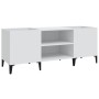 Weißer Plattenschrank aus Sperrholz, 121 x 38 x 48 cm von vidaXL, CD- und DVD-Speicher - Ref: Foro24-831933, Preis: 68,14 €, ...