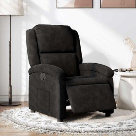 Sillón reclinable eléctrico de terciopelo negro Sillón reclinable eléctrico de terciopelo negro