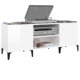 Weißer Plattenschrank aus Sperrholz, 121 x 38 x 48 cm von vidaXL, CD- und DVD-Speicher - Ref: Foro24-831933, Preis: 68,14 €, ...