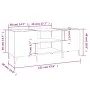 Weißer Plattenschrank aus Sperrholz, 121 x 38 x 48 cm von vidaXL, CD- und DVD-Speicher - Ref: Foro24-831933, Preis: 67,31 €, ...