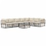 Gartenmöbel-Set 8-teilig und anthrazitfarbene PE-Rattan-Kissen von vidaXL, Outdoor-Sofas - Ref: Foro24-3186762, Preis: 650,93...