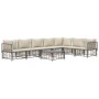 Gartenmöbel-Set 8-teilig und anthrazitfarbene PE-Rattan-Kissen von vidaXL, Outdoor-Sofas - Ref: Foro24-3186762, Preis: 650,93...