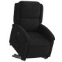 Sillón reclinable elevable terciopelo negro