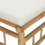 Garten-Ecksofas 2 Stück aus Bambus mit cremeweißen Kissen von vidaXL, Gartensets - Ref: Foro24-3155182, Preis: 284,37 €, Raba...