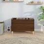 Scheibenschrank aus braunem Eichensperrholz, 74,5 x 38 x 48 cm von vidaXL, CD- und DVD-Speicher - Ref: Foro24-831964, Preis: ...