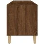 Scheibenschrank aus braunem Eichensperrholz, 84,5 x 38 x 48 cm von vidaXL, CD- und DVD-Speicher - Ref: Foro24-831948, Preis: ...