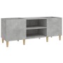 Plattenschrank aus betongrauem Sperrholz, 121 x 38 x 48 cm von vidaXL, CD- und DVD-Speicher - Ref: Foro24-831929, Preis: 64,2...