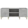 Mueble discos madera contrachapada gris hormigón 121x38x48 cm de vidaXL, Almacenamiento para CD y DVD - Ref: Foro24-831929, P...