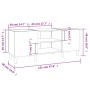 Plattenschrank aus betongrauem Sperrholz, 121 x 38 x 48 cm von vidaXL, CD- und DVD-Speicher - Ref: Foro24-831929, Preis: 64,2...