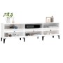 Hochglanzweißer TV-Schrank aus Sperrholz, 150 x 30 x 44,5 cm von vidaXL, TV-Möbel - Ref: Foro24-831919, Preis: 83,21 €, Rabat...