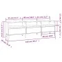 Mueble de TV madera contrachapada blanco brillo 150x30x44,5 cm de vidaXL, Muebles TV - Ref: Foro24-831919, Precio: 82,18 €, D...