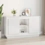 Aparador de madera contrachapada blanco brillante 102x35x60 cm de vidaXL, Aparadores - Ref: Foro24-831879, Precio: 128,22 €, ...