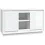 Aparador de madera contrachapada blanco brillante 102x35x60 cm de vidaXL, Aparadores - Ref: Foro24-831879, Precio: 128,22 €, ...