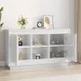 Aparador de madera contrachapada blanco brillante 102x35x60 cm de vidaXL, Aparadores - Ref: Foro24-831879, Precio: 128,22 €, ...