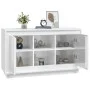 Aparador de madera contrachapada blanco brillante 102x35x60 cm de vidaXL, Aparadores - Ref: Foro24-831879, Precio: 128,22 €, ...