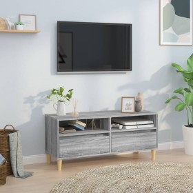 Sonoma gray plywood TV cabinet 100x34.5x44.5 cm by vidaXL, TV Furniture - Ref: Foro24-831899, Price: 66,88 €, Discount: %