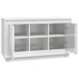 Aparador de madera contrachapada blanco brillante 102x35x60 cm de vidaXL, Aparadores - Ref: Foro24-831879, Precio: 128,22 €, ...