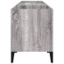 Sonoma gray plywood record cabinet 121x38x48cm by vidaXL, CD and DVD storage - Ref: Foro24-831939, Price: 71,61 €, Discount: %