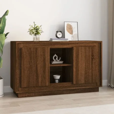 Oak brown plywood sideboard 102x35x60 cm by vidaXL, Sideboards - Ref: Foro24-831884, Price: 92,73 €, Discount: %