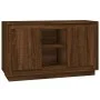 Oak brown plywood sideboard 102x35x60 cm by vidaXL, Sideboards - Ref: Foro24-831884, Price: 92,73 €, Discount: %