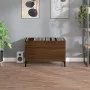 Mueble discos madera contrachapada roble marrón 74,5x38x48 cm de vidaXL, Almacenamiento para CD y DVD - Ref: Foro24-831972, P...