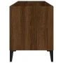 Scheibenschrank aus braunem Eichensperrholz, 74,5 x 38 x 48 cm von vidaXL, CD- und DVD-Speicher - Ref: Foro24-831972, Preis: ...