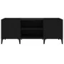 Schwarzer Plattenschrank aus Sperrholz, 121 x 38 x 48 cm von vidaXL, CD- und DVD-Speicher - Ref: Foro24-831934, Preis: 86,44 ...