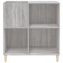 Mueble discos madera contrachapada gris Sonoma 84,5x38x89 cm de vidaXL, Almacenamiento para CD y DVD - Ref: Foro24-831995, Pr...