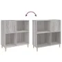 Sonoma gray plywood disc cabinet 84.5x38x89 cm by vidaXL, CD and DVD storage - Ref: Foro24-831995, Price: 66,27 €, Discount: %