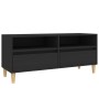 Schwarzer TV-Schrank aus Sperrholz, 100 x 34,5 x 44,5 cm von vidaXL, TV-Möbel - Ref: Foro24-831894, Preis: 73,31 €, Rabatt: %