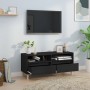 Schwarzer TV-Schrank aus Sperrholz, 100 x 34,5 x 44,5 cm von vidaXL, TV-Möbel - Ref: Foro24-831894, Preis: 73,31 €, Rabatt: %