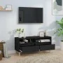 Schwarzer TV-Schrank aus Sperrholz, 100 x 34,5 x 44,5 cm von vidaXL, TV-Möbel - Ref: Foro24-831894, Preis: 72,45 €, Rabatt: %