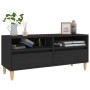 Schwarzer TV-Schrank aus Sperrholz, 100 x 34,5 x 44,5 cm von vidaXL, TV-Möbel - Ref: Foro24-831894, Preis: 73,31 €, Rabatt: %