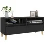 Schwarzer TV-Schrank aus Sperrholz, 100 x 34,5 x 44,5 cm von vidaXL, TV-Möbel - Ref: Foro24-831894, Preis: 72,45 €, Rabatt: %