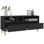 Schwarzer TV-Schrank aus Sperrholz, 100 x 34,5 x 44,5 cm von vidaXL, TV-Möbel - Ref: Foro24-831894, Preis: 73,31 €, Rabatt: %