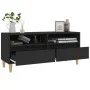 Schwarzer TV-Schrank aus Sperrholz, 100 x 34,5 x 44,5 cm von vidaXL, TV-Möbel - Ref: Foro24-831894, Preis: 72,45 €, Rabatt: %