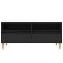 Schwarzer TV-Schrank aus Sperrholz, 100 x 34,5 x 44,5 cm von vidaXL, TV-Möbel - Ref: Foro24-831894, Preis: 72,45 €, Rabatt: %