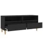 Schwarzer TV-Schrank aus Sperrholz, 100 x 34,5 x 44,5 cm von vidaXL, TV-Möbel - Ref: Foro24-831894, Preis: 72,45 €, Rabatt: %