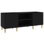 Schwarzer Plattenschrank aus Sperrholz, 121 x 38 x 48 cm von vidaXL, CD- und DVD-Speicher - Ref: Foro24-831926, Preis: 76,67 ...