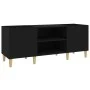 Schwarzer Plattenschrank aus Sperrholz, 121 x 38 x 48 cm von vidaXL, CD- und DVD-Speicher - Ref: Foro24-831926, Preis: 75,64 ...