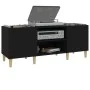 Schwarzer Plattenschrank aus Sperrholz, 121 x 38 x 48 cm von vidaXL, CD- und DVD-Speicher - Ref: Foro24-831926, Preis: 75,64 ...