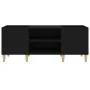 Schwarzer Plattenschrank aus Sperrholz, 121 x 38 x 48 cm von vidaXL, CD- und DVD-Speicher - Ref: Foro24-831926, Preis: 75,64 ...