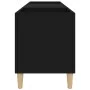 Mueble para discos madera contrachapada negro 121x38x48 cm de vidaXL, Almacenamiento para CD y DVD - Ref: Foro24-831926, Prec...