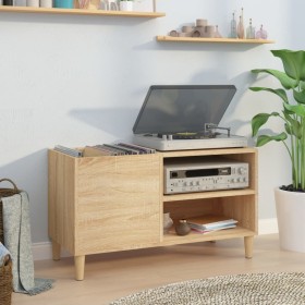 Plattenschrank aus Sonoma-Eichensperrholz, 84,5 x 38 x 48 cm von vidaXL, CD- und DVD-Speicher - Ref: Foro24-831944, Preis: 51...