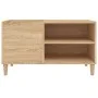 Mueble discos madera contrachapada roble sonoma 84,5x38x48 cm de vidaXL, Almacenamiento para CD y DVD - Ref: Foro24-831944, P...