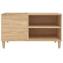 Plattenschrank aus Sonoma-Eichensperrholz, 84,5 x 38 x 48 cm von vidaXL, CD- und DVD-Speicher - Ref: Foro24-831944, Preis: 50...