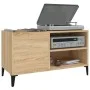 Mueble discos madera contrachapada roble sonoma 84,5x38x48 cm by vidaXL, Closets and storage - Ref: Foro24-831952, Price: 61,...