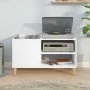 White plywood record cabinet 84.5x38x48 cm by vidaXL, CD and DVD storage - Ref: Foro24-831941, Price: 48,78 €, Discount: %