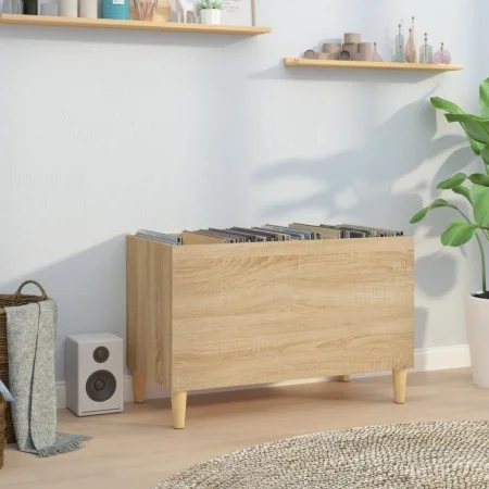 Sonoma oak plywood disc cabinet 74.5x38x48 cm by vidaXL, CD and DVD storage - Ref: Foro24-831960, Price: 43,31 €, Discount: %